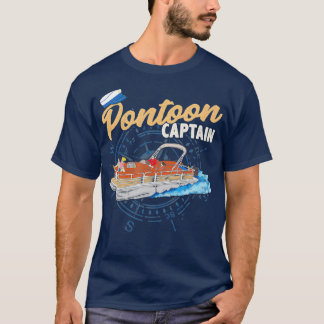 Pontoon Captain Funny Pontoon Boot T-Shirt