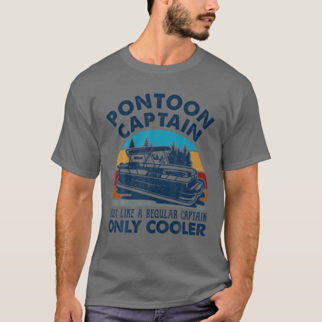 Pontoon Captain genau wie ein normaler Captain nur T-Shirt (Vorderseite)