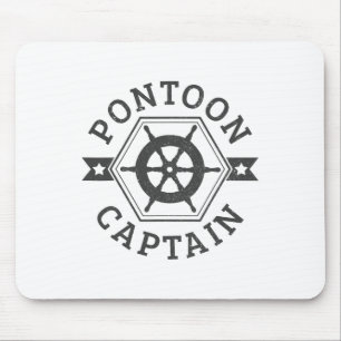 Pontoon Captain - Pontooning Boat Nautical Mousepad