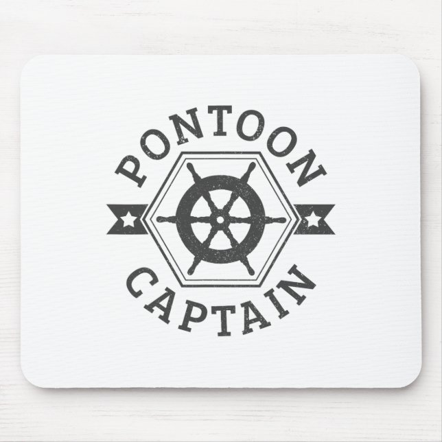 Pontoon Captain - Pontooning Boat Nautical Mousepad (Vorne)