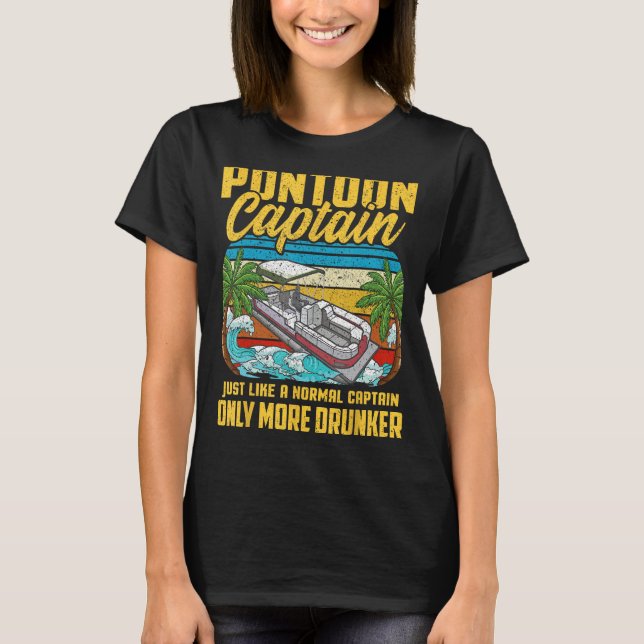 Pontoon Captain Tshirts For Men Funny Pontoon Shir (Vorderseite)