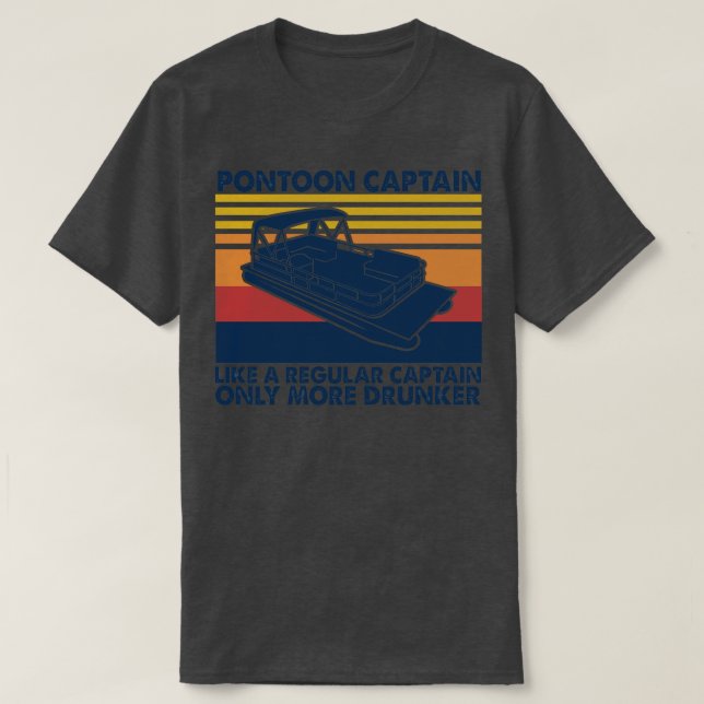 Pontoon Captain wie ein regulärer Captain nur mehr T-Shirt (Design vorne)
