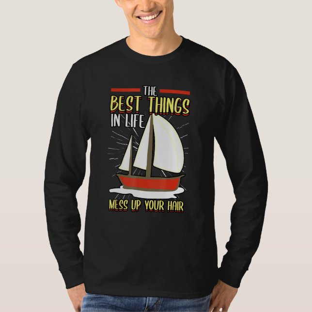 Pontoon Die besten Dinge im Leben vermasseln Ihr H T-Shirt (Vorderseite)