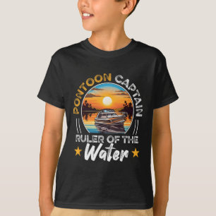 Pontoon Kapitän Boot Booten Retro Vintage T-Shirt