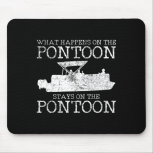 Pontoon-Kapitän Boot Geschenk 1 Mousepad