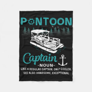 Pontoon Kapitän Definition Lustig Pontoon Boot Boo Fleecedecke