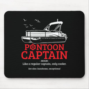 Pontoon Kapitän Definition Lustig Pontoon Boot Boo Mousepad