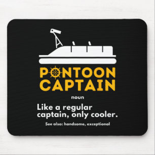 Pontoon Kapitän Definition - Lustige Boots Pontoon Mousepad