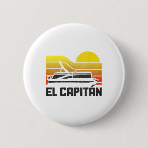 Pontoon Kapitän El Capitan Pontoonfahren Bootfahre Button