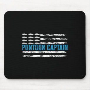 Pontoon Kapitän Lustige Bootsfahrt 4. Juli Pontoon Mousepad