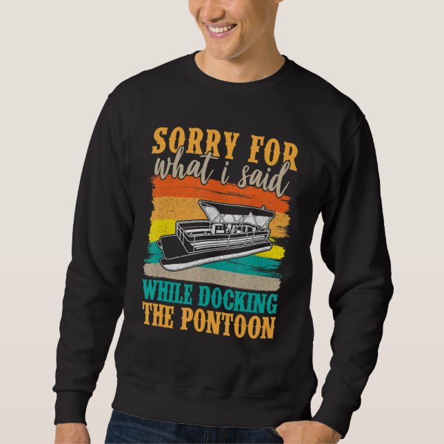 Pontoon Kapitän Pontoon Boot Party Boot 5 Sweatshirt (Vorderseite)