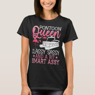 Pontoon Königin Flamingo Bootshemd T-Shirt