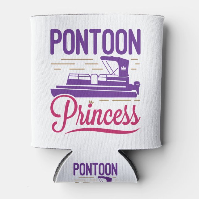 Pontoon Princess Pontooning Motor Bootfahren Dosenkühler (Vorderseite)