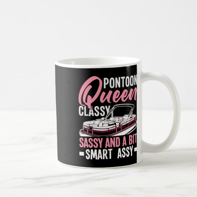 Pontoon Queen Cly Sy und ein bisschen clever Y Kaffeetasse (Rechts)