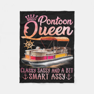 Pontoon Queen Pontoon Boat Party Pontoon Fleecedecke