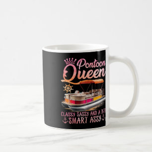 Pontoon Queen Pontoon Boat Party Pontoon Kaffeetasse