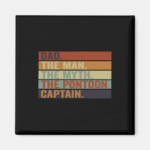 Pontoonboot Kapitän Papa Lustiges Segeln und Bootf Magnet