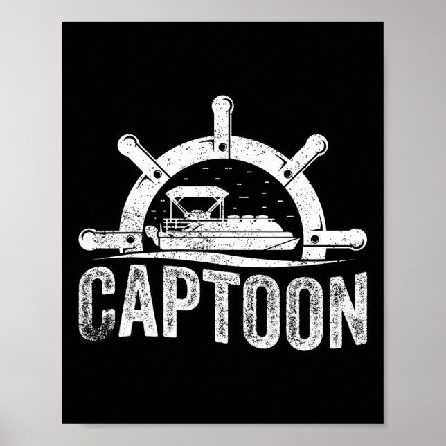 Pontoonboot Kapitän Pontoonboot Kapitän  Poster (Vorne)