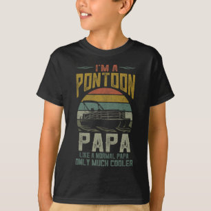 Pontoonboot Papa-Shirt T-Shirt