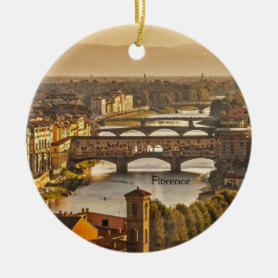 Ponts de Florence, Italie Ornement en céramique