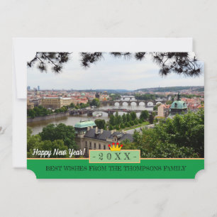 Ponts de Prague et Bonne année ! Carte /Praha