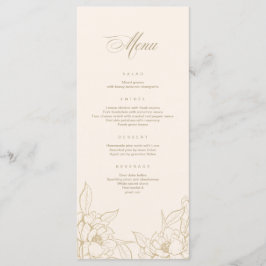 Pony à fleurs d'or, Mariage d'ivoire Carte Menu