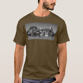 Pony and Falle bei Gretna Green Black and White T T-Shirt