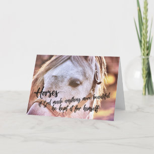 PONY AU SUNSET Carte de voeux