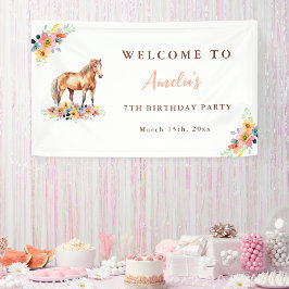 Pony-Banner der Geburtstagsparty Banner