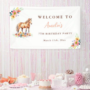 Pony-Banner der Geburtstagsparty Banner