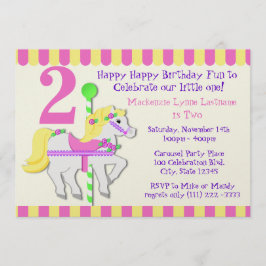 Pony Birthday Party Einladung