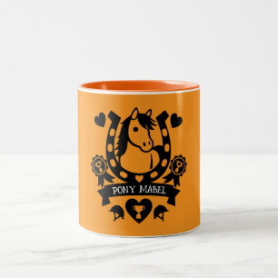Pony Club Rider Zweifarbige Tasse