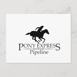 Pony Express-Pipeline Postkarte