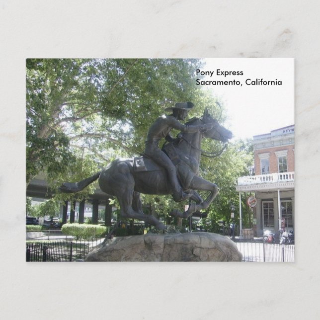 Pony Express Postkarte (Vorderseite)