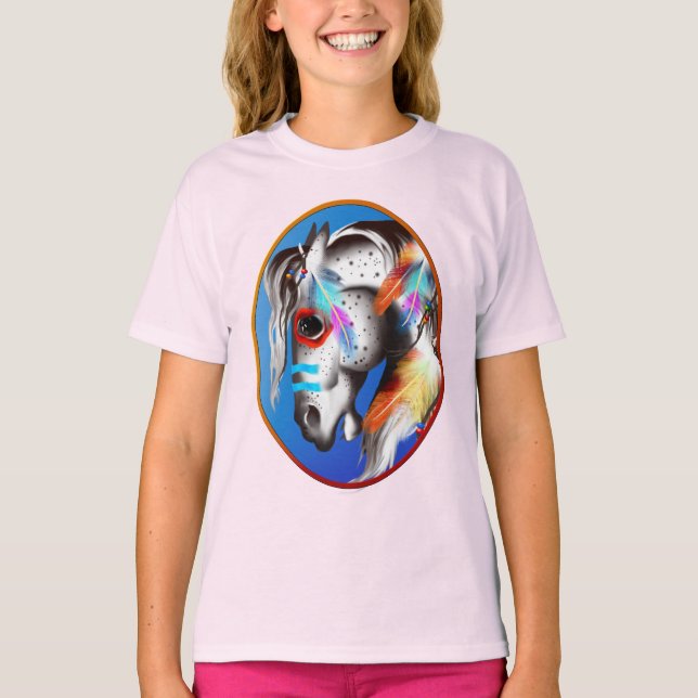 Pony Gerahmt T - Shirt (Vorderseite)