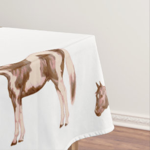 Pony Of The Americas Hellbraun Aquarell Tischdecke