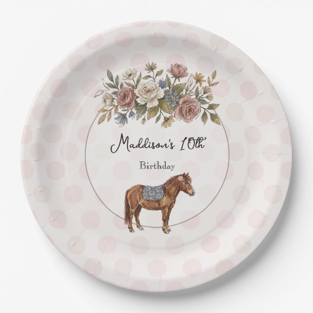 Pony Pappteller (Vorderseite)