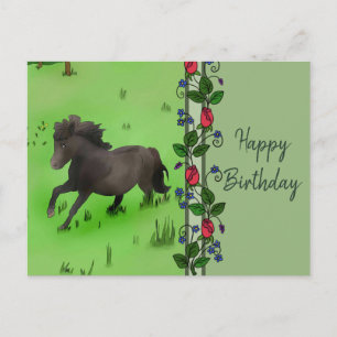 Pony Postkarte