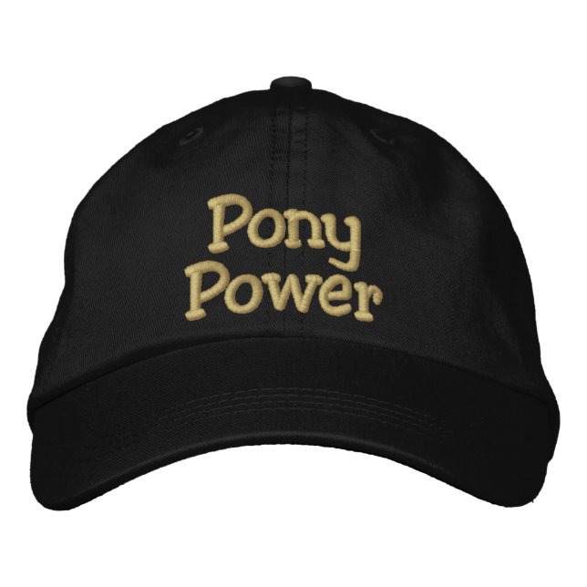 Pony Power Bestickte Kappe (Vorderseite)