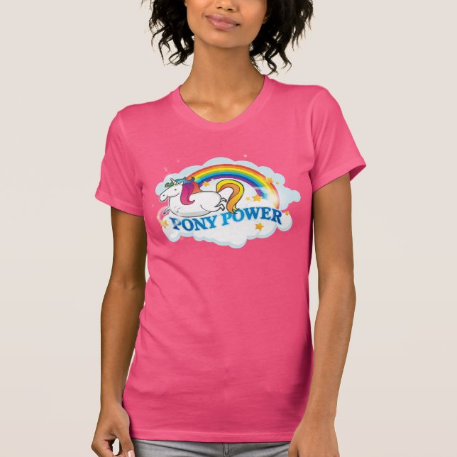 Pony-PowerUnicorn T-Shirt (Vorderseite)