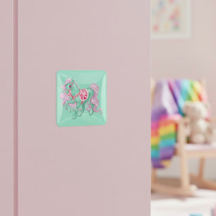 Pony Quadratischer Aufkleber