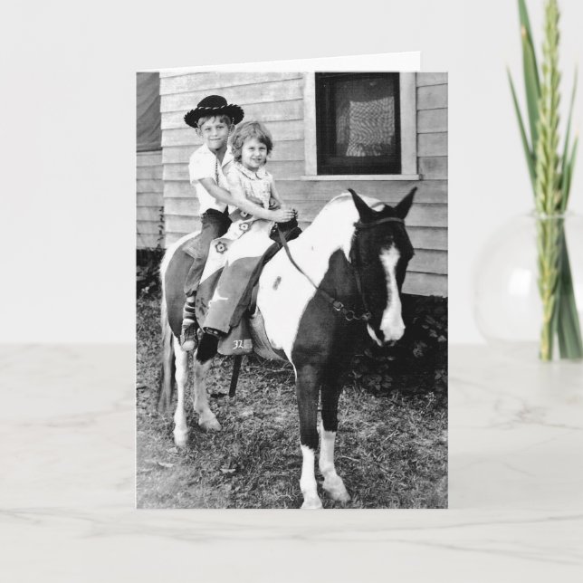 Pony Rides Karte (Vorderseite)