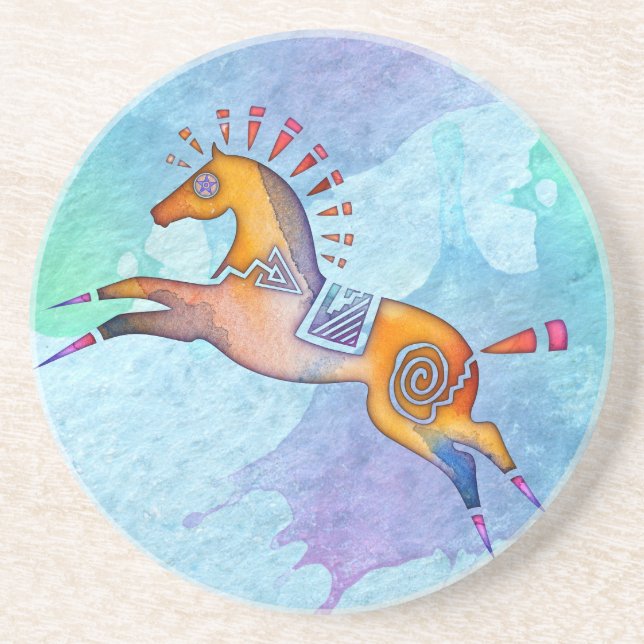 Pony Sandstone Untersetzer (Vorne)