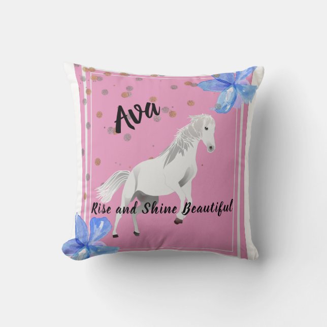 Pony Throw Kissen (Vorderseite)