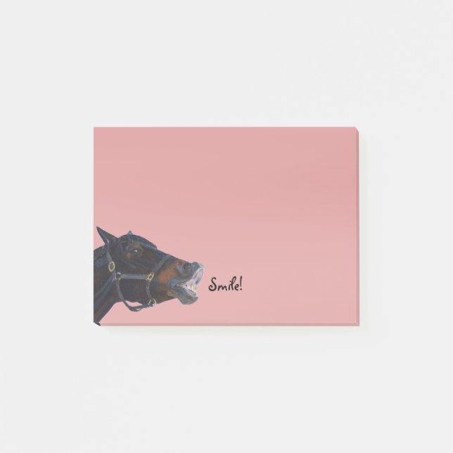 Pony und ein Lächeln Post-it Klebezettel (Vorderseite)
