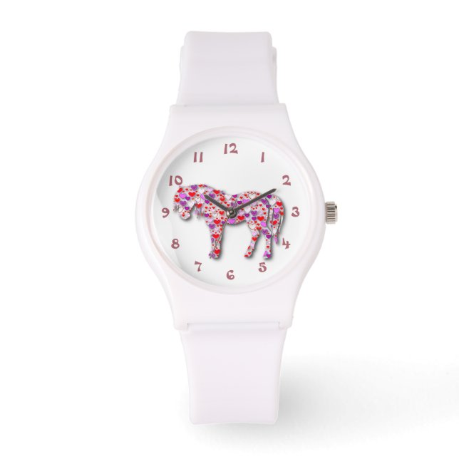 Pony Watch in einem Buch Armbanduhr (Vorderseite)