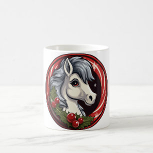 Pony Weihnachten Kaffeetasse