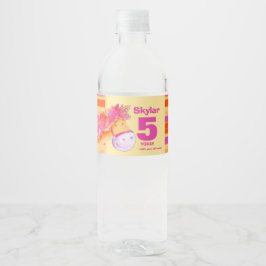 Pony whimsal aquarelle art eau étiquettes