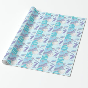 Ponypferd scherzt 7. Verpackung des blauen Geschenkpapier