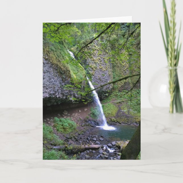 Ponytail Falls, Oregon Karte (Vorderseite)